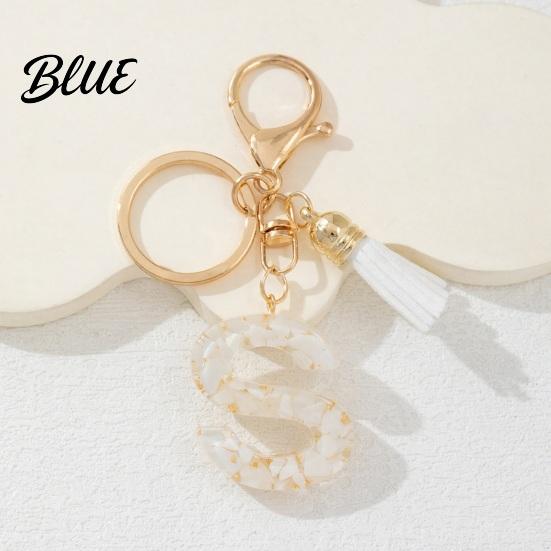 Key Holder For Backpack Keychain Pendant Letter A-Z Charm with Tassel
