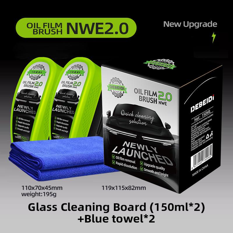 Automobil Ölfilm Reinigungsbürste 150ML Glasreinigungsbrett Autofensterglas Ölfilmreiniger Autoglas Ölfilmreiniger
