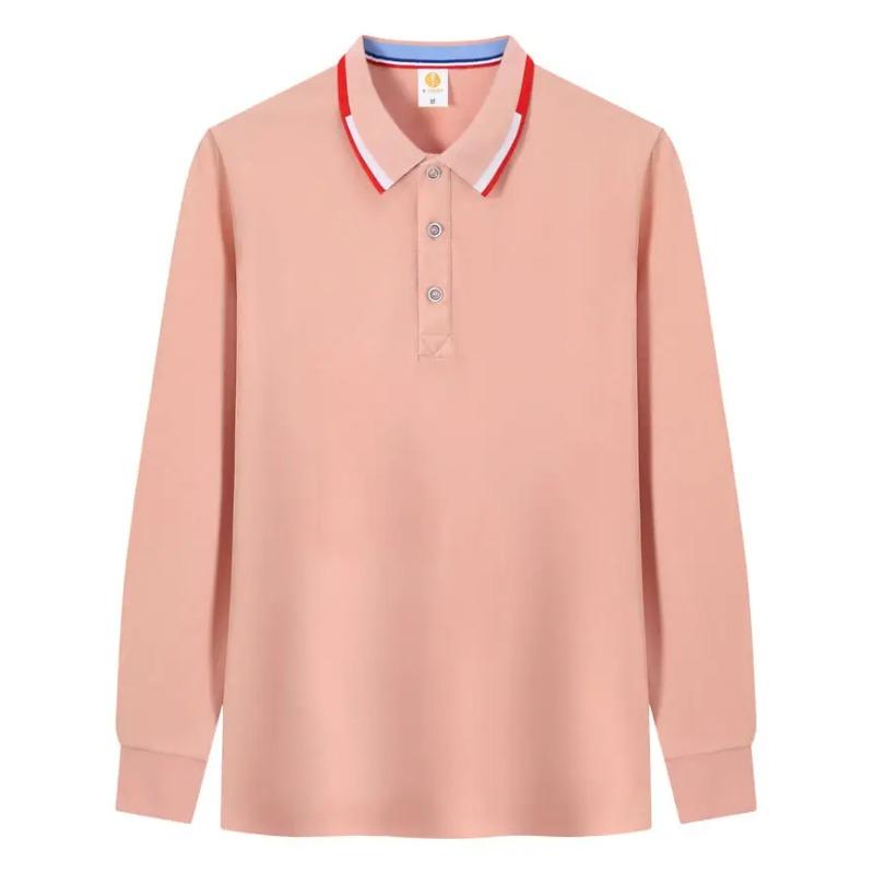 Plus Size Polo Shirt Men Women Long Sleeve T Shirts Classic Stripe Collar Autumn Fashion Brand Casual Business Top Streetwear