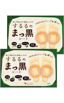 Fanfare Sururu Black Foot Warm and Just Stick Them On and 28 Sheets Bamboo Wood and Foot Sole Black Foot Made In Day Gift Sheets, Refreshing, Sleep!
