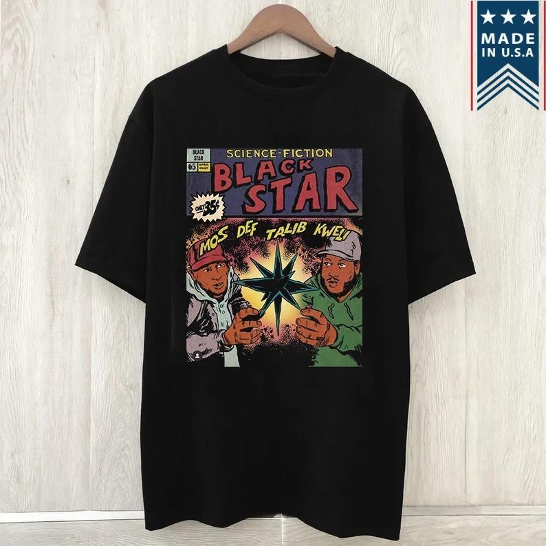Mos Def and Talib Kweli Black Star Science Fiction T Shirt Full Size Unisex T-Shirt XXXXL