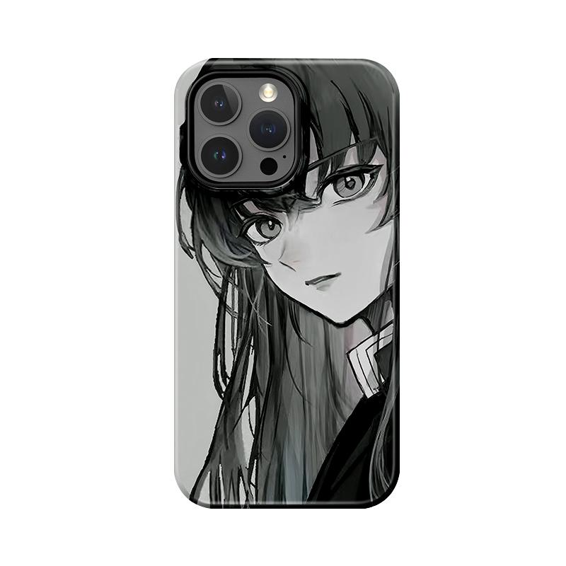 

Sublimation Coated Glossy Phone Case Hard Plastic + Soft Shell Demon Slayer: Kimetsu no Yaiba Patterned Full Protective Back Cover for iPhone Samsung Samsung S26 Edge