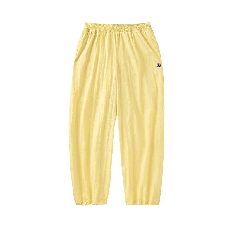 

Fila X Коллаборация Хейли SS25 Модные Универсальные Удобные Брюки на шнуровке в стиле кэжуал Унисекс брюки Желтый A71W523802F-YE M