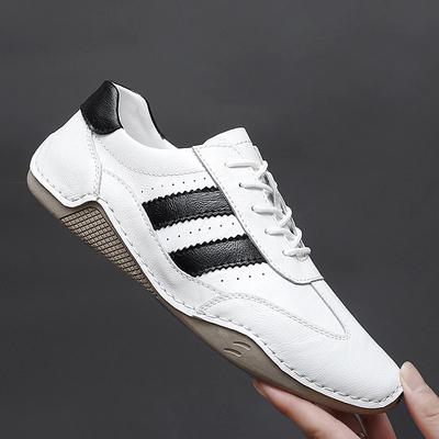 Genuine Leather Octopus Bean Shoes For Men Fashion Flats Shoes Walking Sports Loafer Breathable Outdoor Men's Driving Shoes