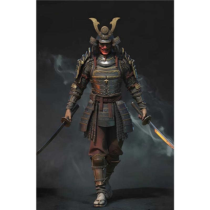 Japan Samurai Warrior Bushido Sword Art Retro Posters Canvas Painting Wall Decor Prints Picture for Living Room Home Decoration