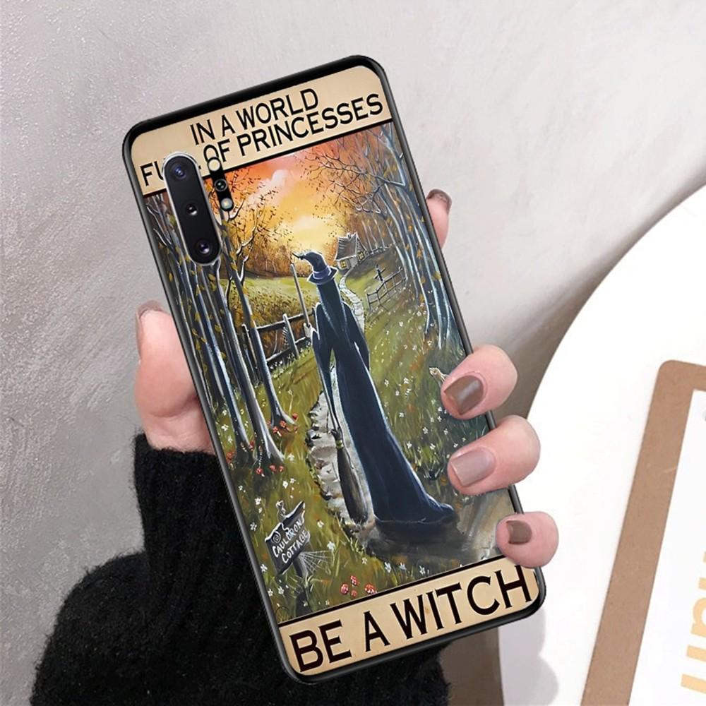 Retro Halloween Witch Phone Case For Samsung Note 8 9 10 20 pro plus lite M 10 11 20 30 21 31 51 A 21 22 42 02 03