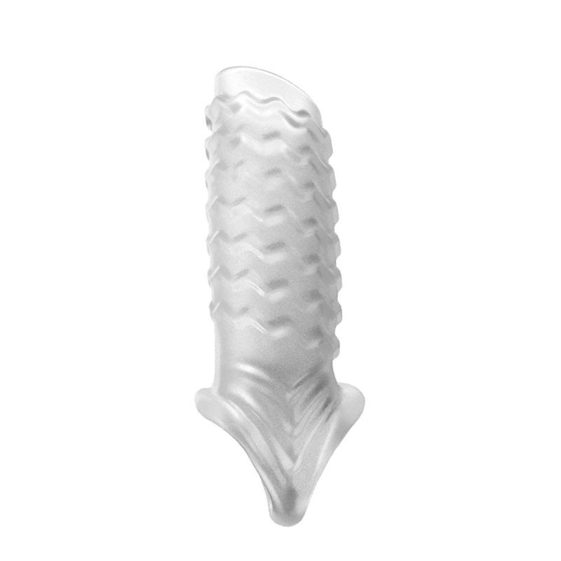 Penis Enlargement Sleeve Dick Extender Reusable Condom Glans Penis Enlarger Delay Ejaculation Cock Rings Adult Sex Toys For Men