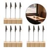 12 Pcs Place Card Holders Standing Photo Stand with Clips Card Stand for Home Office House Decoration