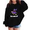 Kids' Halloween Print Hoodie - Casual Loose Fit Pullover Sweatshirt for Boys and Girls
