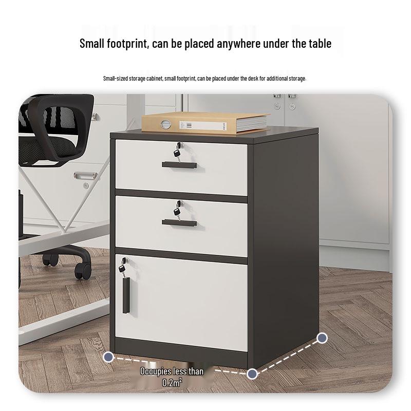 Modern Minimalist Filing & Archive Cabinet with Lock for Home & Office Storage