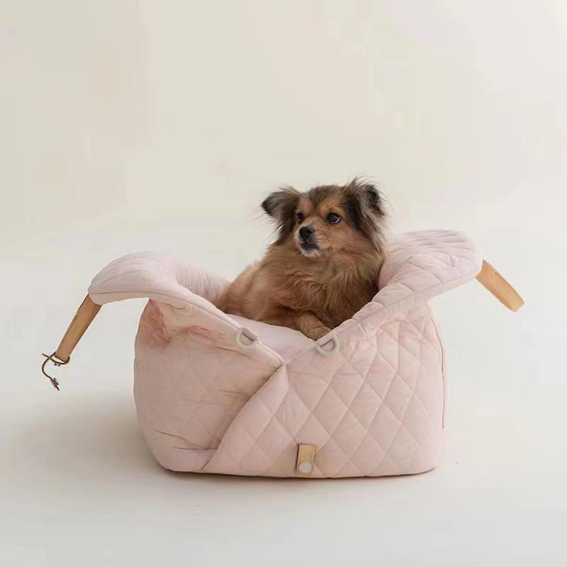 Enhanced Waterproof Nylon Pet Carrier & Convertible Dog/Cat Bed