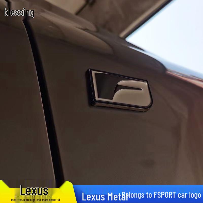 Compatible with Lexus IS200T, RX, ES, NX, CT200; features FSPORT logo and rear emblem.