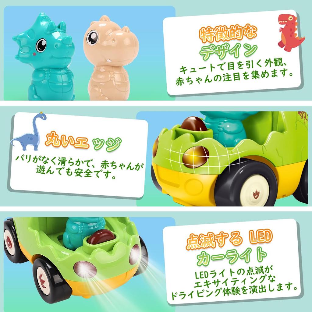 KaeKid Remote Control Car Toy for Year Dinosaur Toy for Electric RC Remote Control Car with LED Lights and Popular for Kids Ages and Boys and Birthday