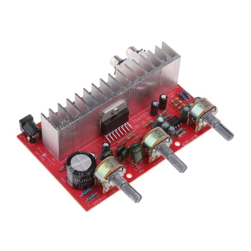 DC 12V DX 7377 Digital Audio Stereo Amplifier Board Module DIY 80W