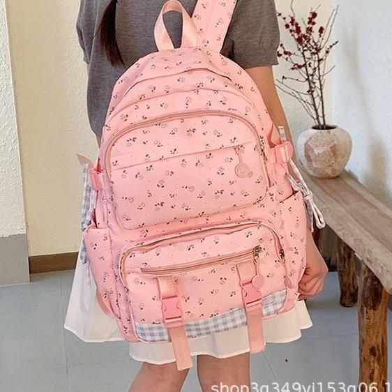 Schultasche Großhandel süßer Mädchen Bärenaufdruck Schultasche Grundschule Mittelschule Rucksack frisch und süß Rucksack mit großer Kapazität
