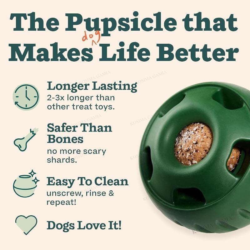 Luxury Modern Interactive Slow Feeder Treat Dispensing Dog Chew Toy Sustainable Rubber Silicone Ball for Pet Movement Training