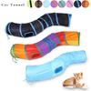 Cat Tunnel for Indoor Cats Interactive, Rabbit Tunnel Toys, Pet Toys Play Tunnels for Cats Kittens Rabbits Puppies Crinkle Pop Up Rainbow 47" Shape S