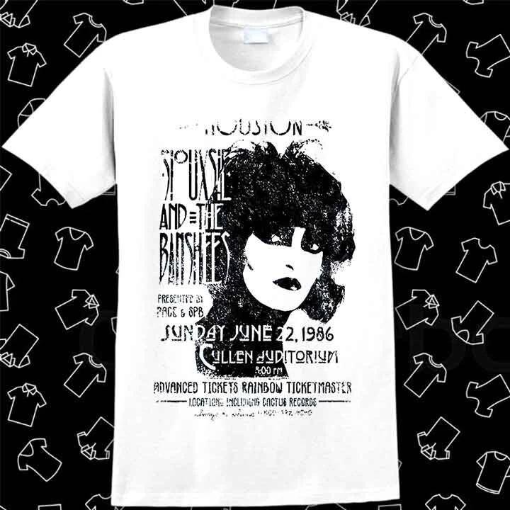 Siouxsie And The Banshees Vintage Poster Vinyl Music T Shirt 1119 XL