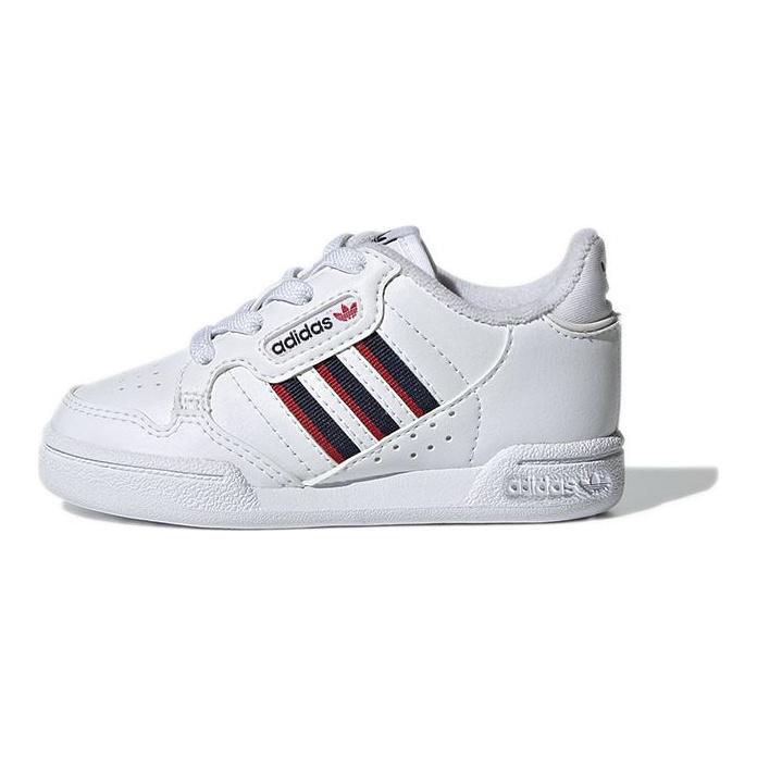 Adidas Originals Continental 80 Comfortable Daily Mid-Top Walking Shoes Baby Shoes White Red S42613
