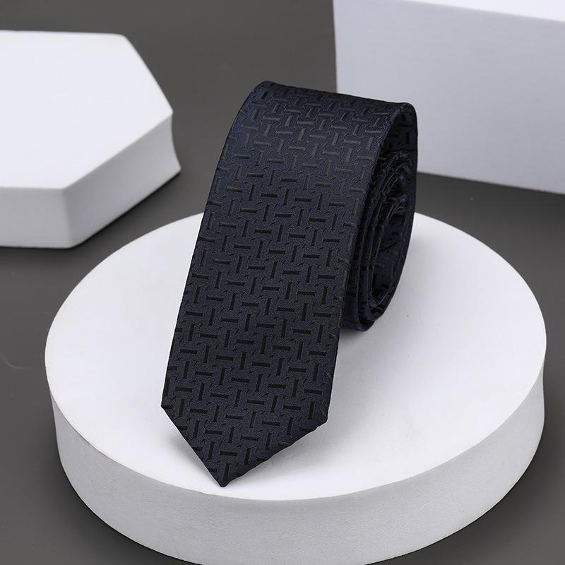 Korean Version Of Casual 5Cm Men'S And Women'S Business Dress Groom Wedding Stripe Hand Play Work Narrow Lazy Solid Color Tie