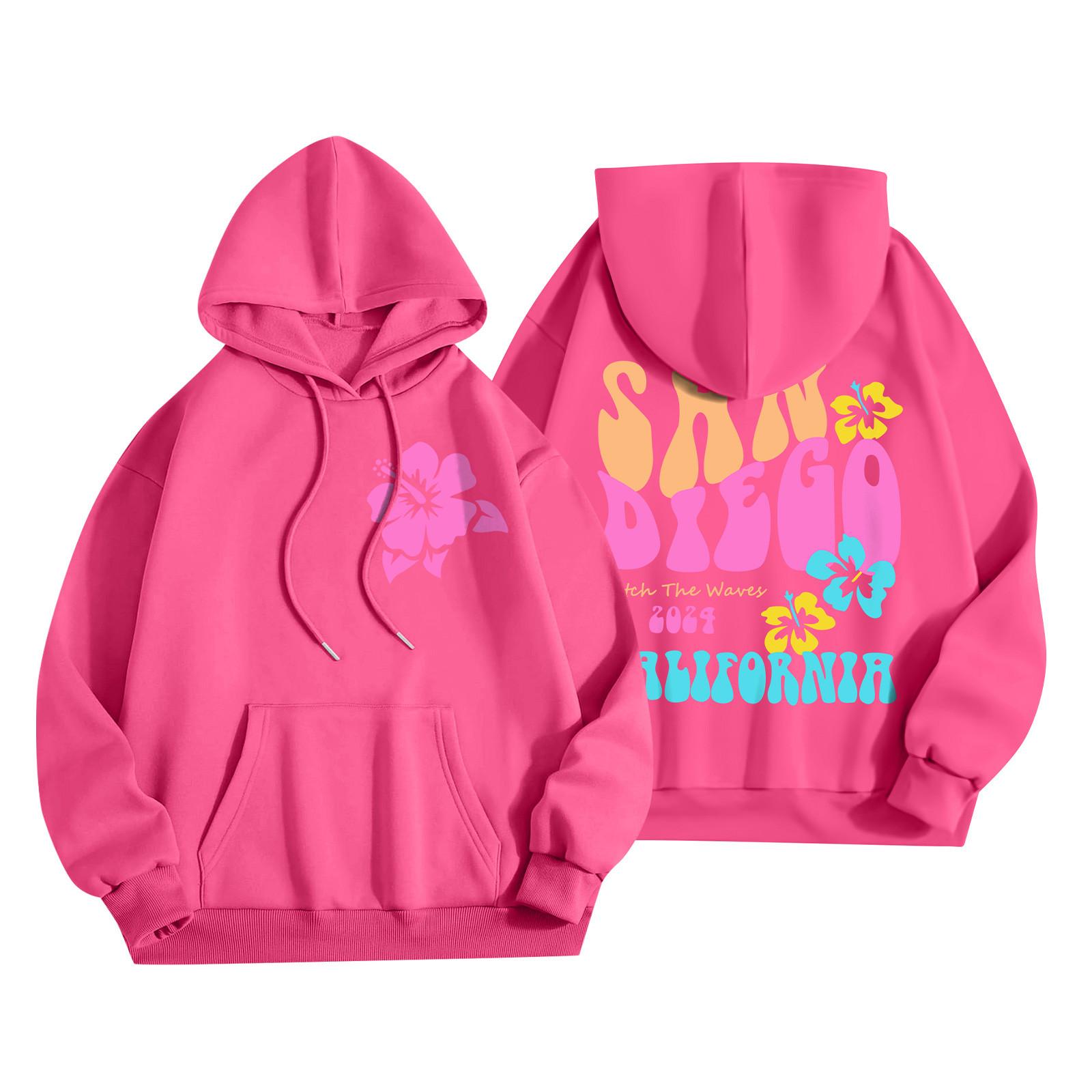 Толстовки для девочек-подростков с длинным рукавом и принтом букв — фото 11