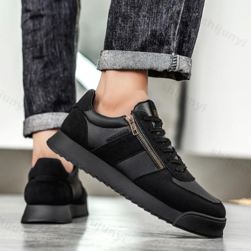 Fashion Men's Casual Shoes 2025 New Style Spring Fashion Trend Versatile Outdoor Sports Flat Shoes Color Blocked Design Lace Up Sneakers