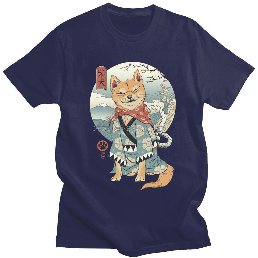 Classic Kawaii Shiba Inu TShirt Dog Tshirt Graphic T Shirt Cotton Tee Streetwear Unisexs Clothing Oversized Unisex Tops