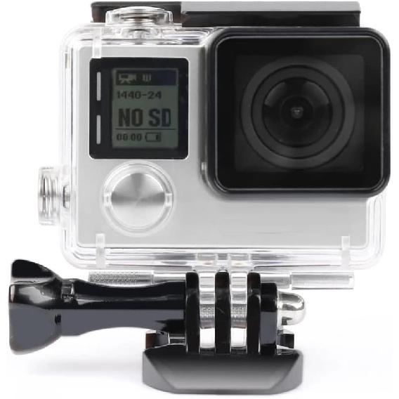 Waterproof Housing Case for GoPro Hero 4 3 Plus, Protective Underwater Dive Shell with Bracket for Go Pro Hero4 3+ Action Camera Accessories Kit