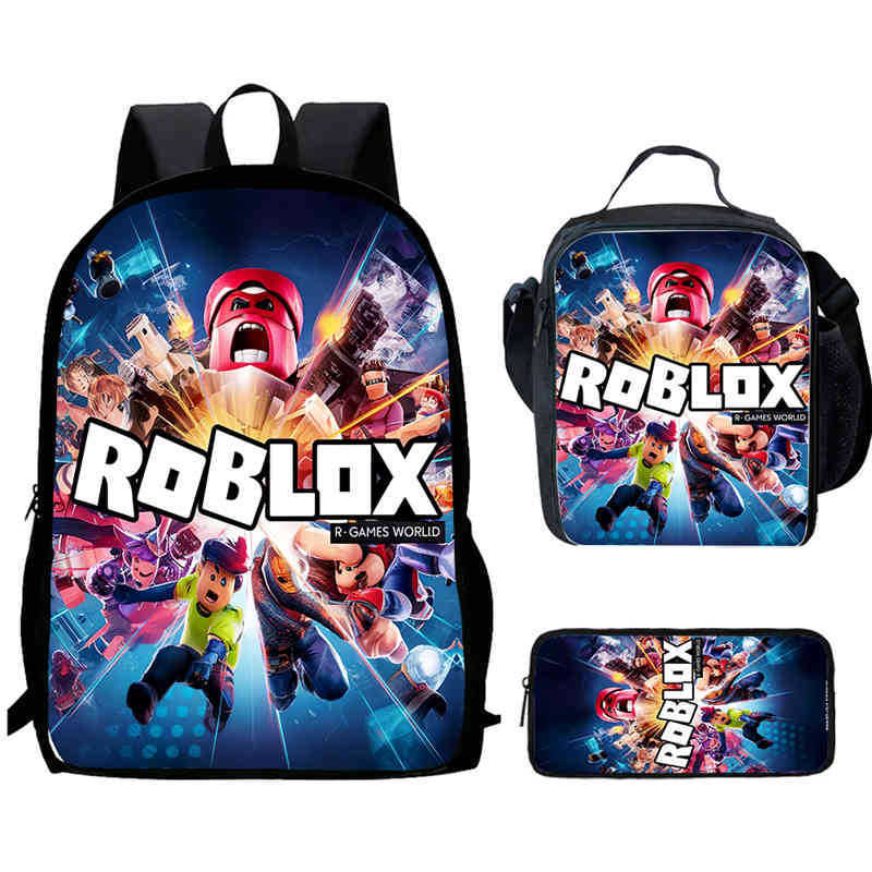 Roblox Printed Backpack, Children'S And Elementary School Bags