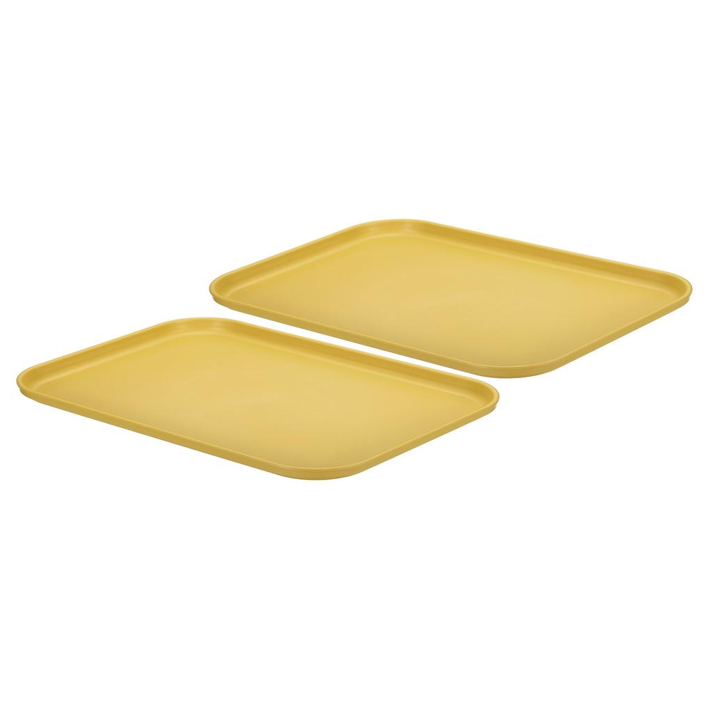 2pcs Plastic Serving Tray Anti-Slip Home Tea Fruit Dessert Tray Plastic Food Cooking Storage Tray for Party Kitchen Restaurant