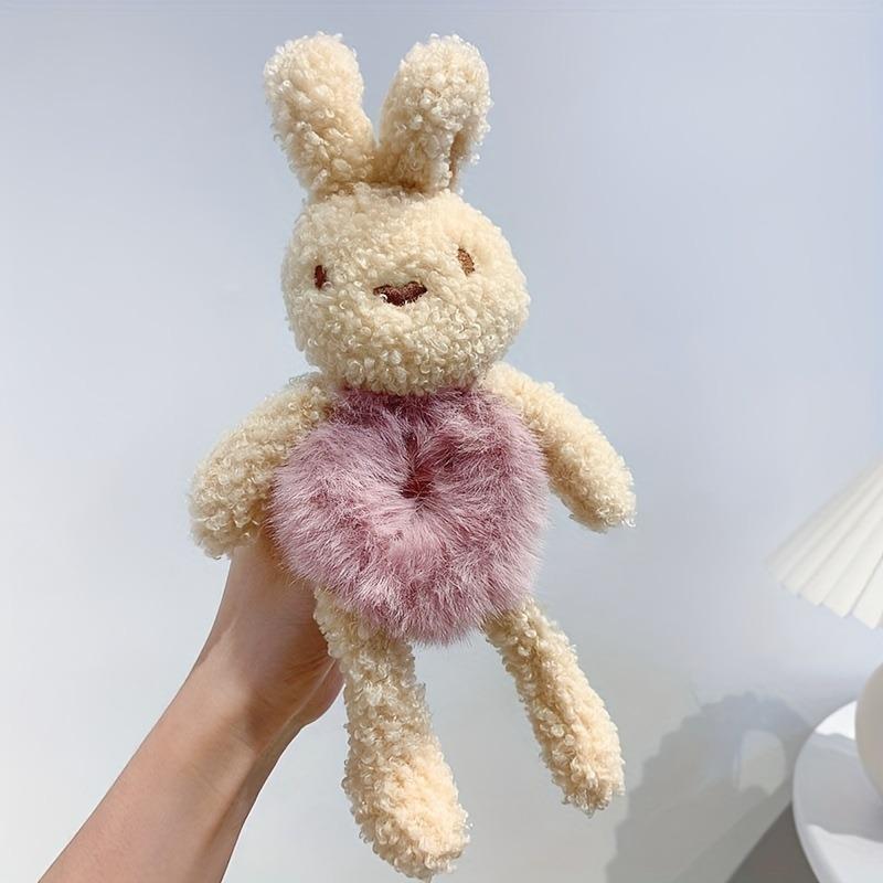 Cute Plush Rabbit Hair Tie, Cartoon Animal Hair Ring for Women, Soft And Comfortable Hair Accessories