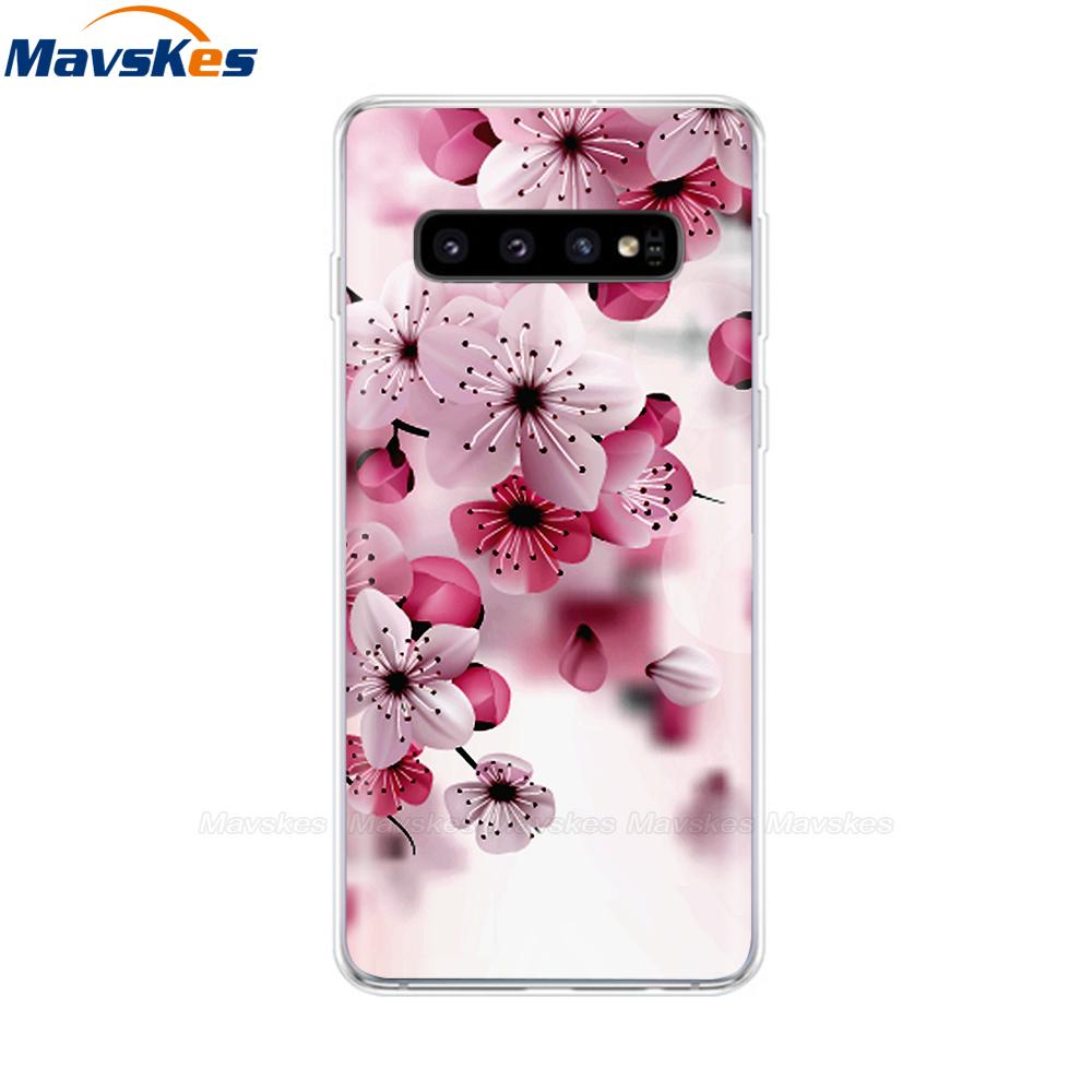 La più recente custodia stampata in TPU per Samsung Galaxy S10 S10 + Coperture del telefono per Samsung S10 Plus S10e Custodie Cover posteriore Paraurti Fundas Coque