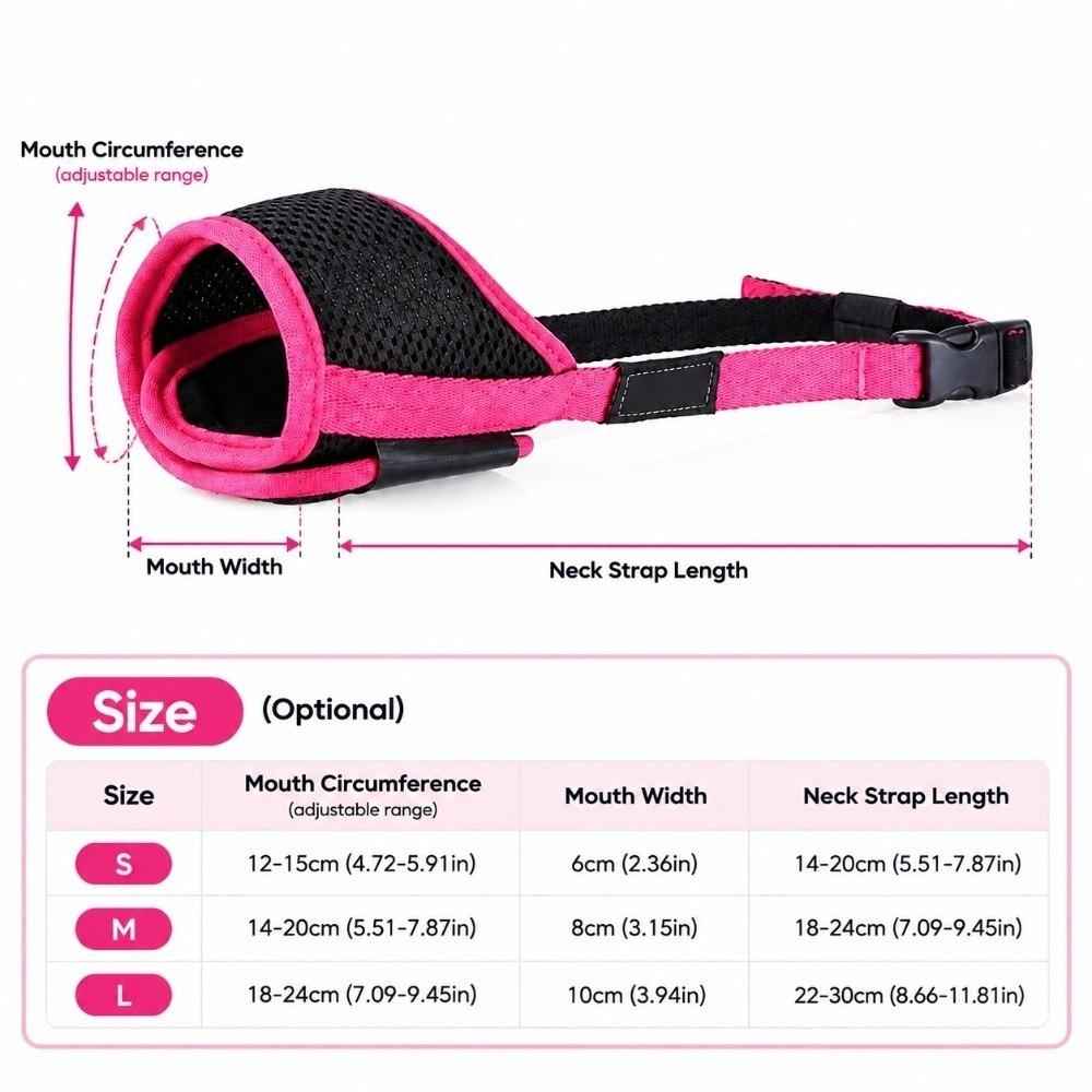 Waterproof Dog Mouth Cover Breathable Dog Mask Comfortable Dog Stop Barker Small Dogs