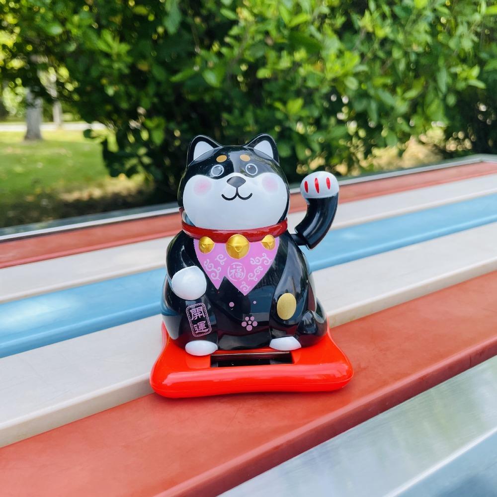 Solar New Lucky Cat Car Ornaments Interior Styling Accessories Holiday Gifts for Home Car Hotel Restaurant Decor Craft
