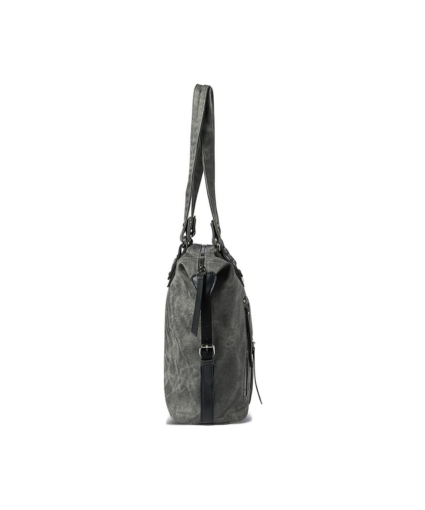 The Green Lab Vintage Washed Daily Shoulder Bag [Black]