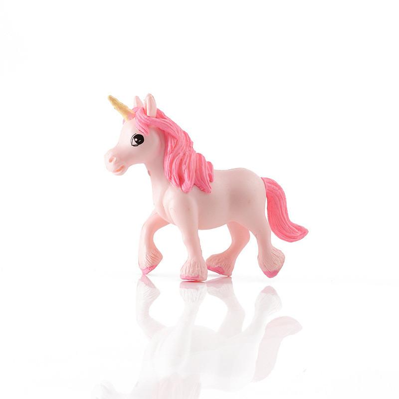 1 Stück Cartoon Niedliche Pegasus-Puppen Einhorn Anime Actionfigur Pony Sukkulenten Montage Ornamente Geschenke Spielzeug für Kinder