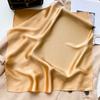 Korean version plain color high-end silk scarf women's 53 mulberry silk square scarf summer solid color versatile silk square scarf scarf