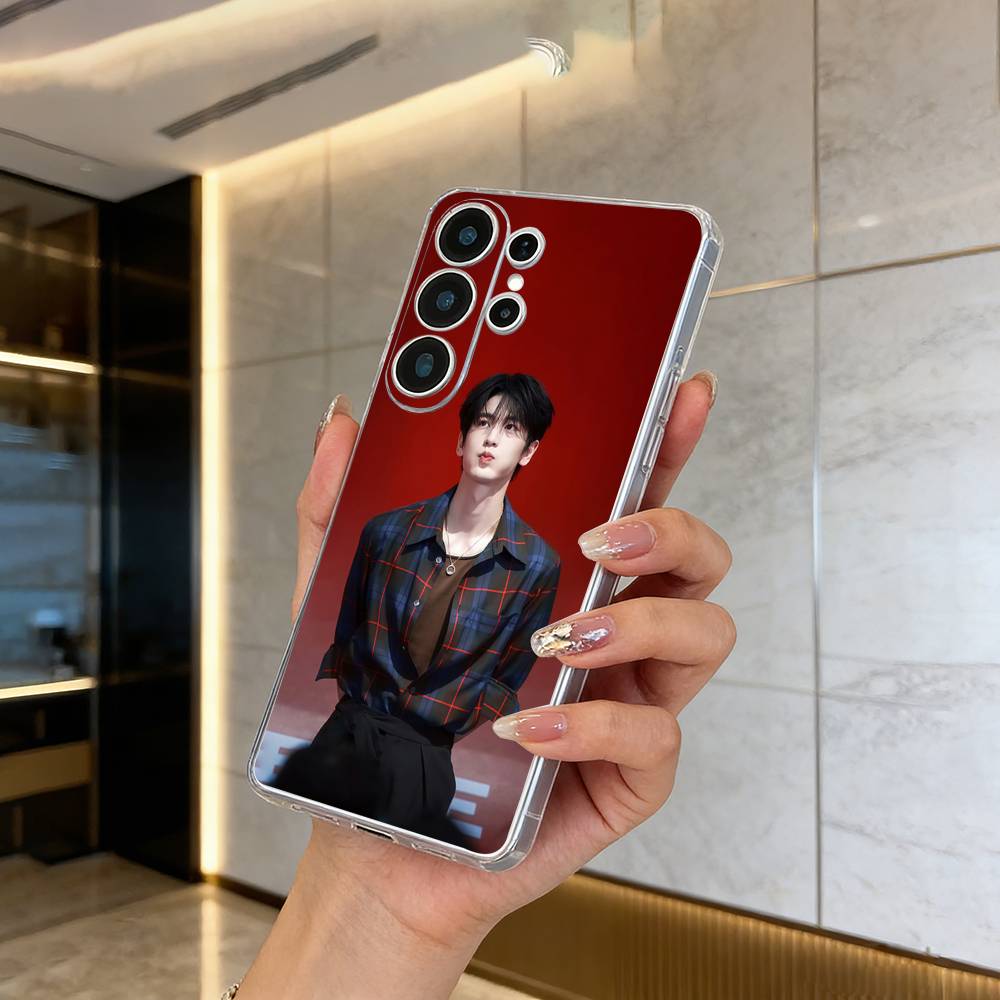 Actor Linghe Zhang Phone Case For Samsung S25,S24,S21,S22,S23,S30,Ultra,S20,Plus,Fe,Lite Transparent Cover