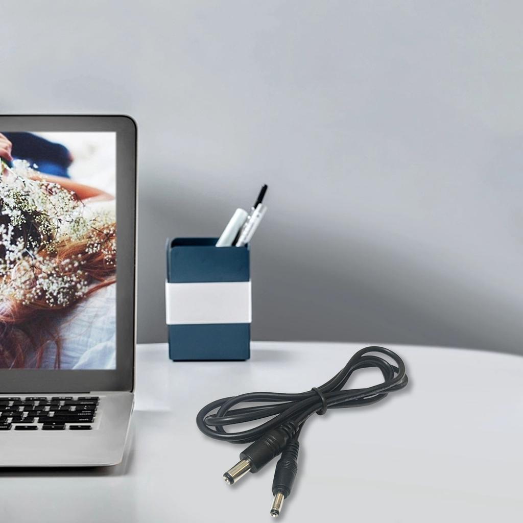 DC Power Supply Cable 5.5x2.1mm DC Male Jack To Male Plug 3.5x1.35mm Extension Cord Connector