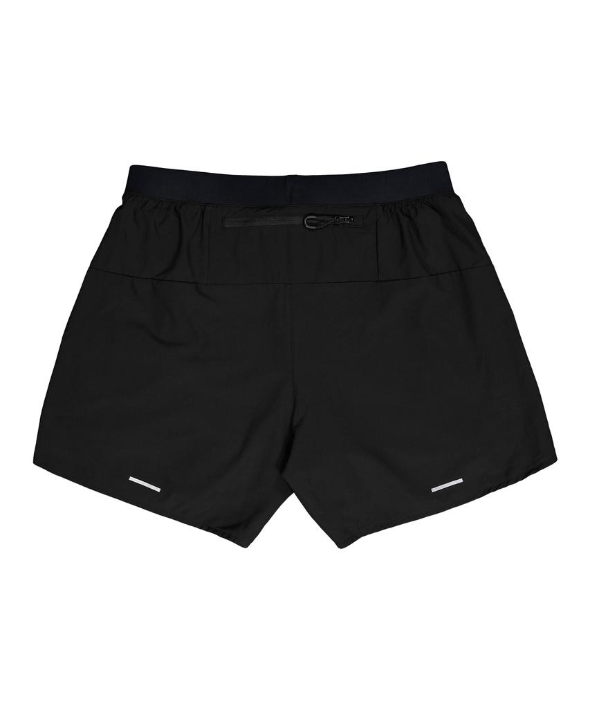 Leijibi Sprinter Reflective Shorts 5-Inch 2-In-1 Running Shorts W Black