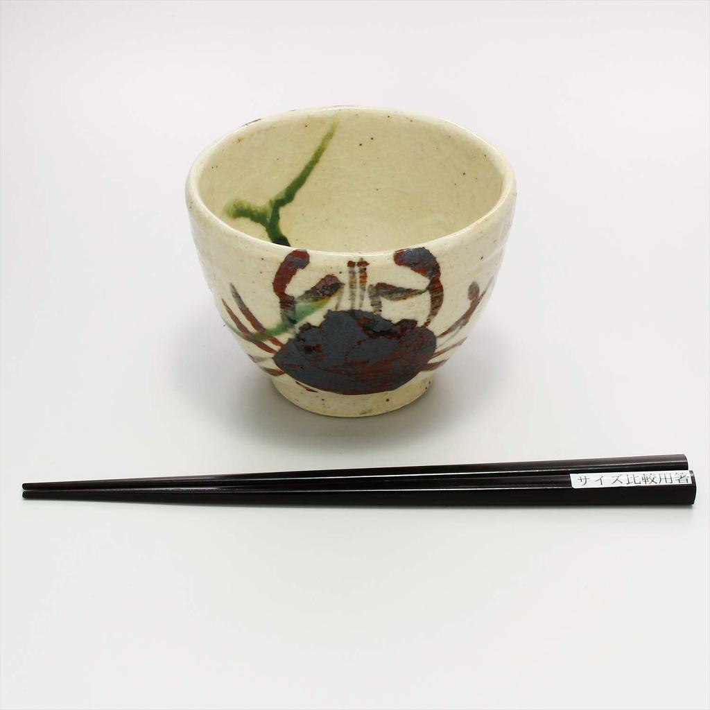 Mino Ware Teacup Cup Diameter 11 X Height 8cm Capacity 330ml Crab Picture Shino Oribe Auspicious Pattern Made In Japan "Nakagaki Renji" Approx.