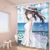 Anime Mai Sakurajima Shower Curtain - Water-Repellent And Leak-Resistant, Mold And Mildew Resistant For