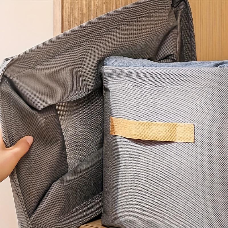 Wardrobe Clothes Storage Container with Handle, Lightweight Versatile Organizer, Space Saving Box