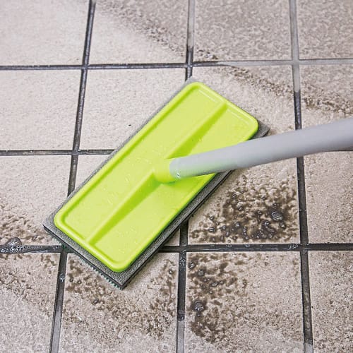 Azuma Industrial Entryway Tile Brush Sponge with Extendable Handle, Perfect for Cleaning Entryways and Balconies, AZ294