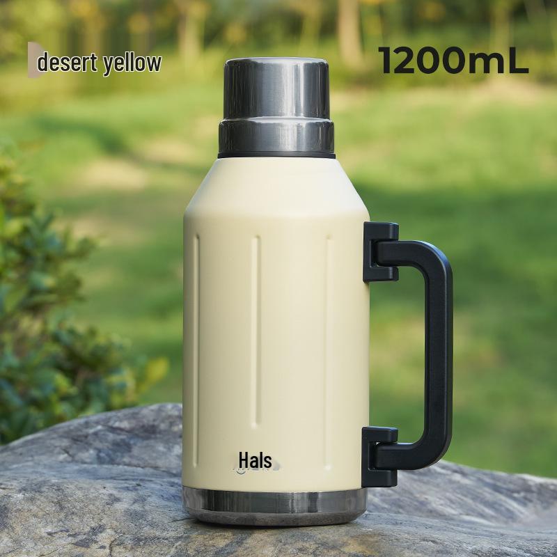Haers Outdoor Mountaineering Large Capacity Stainless Steel Thermos Bottle 1200ml