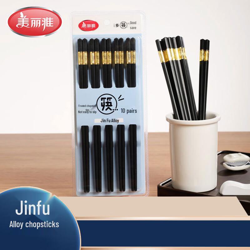 Golden Lucky Alloy Chopsticks Set