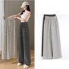 Shop   Women Wrinkle Free Shape Cover Stripe Wide Pants Won Wpt Wfnstb4