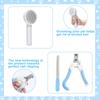 8-piece cat brush beauty set pet self-cleaning set with pet nail clippers and files flea comb pet shower brush
