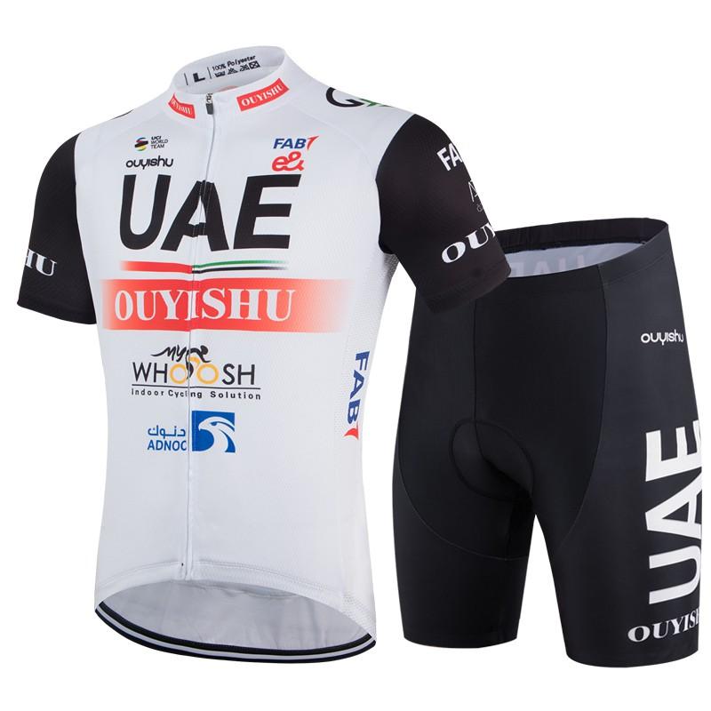 Mens Cycling Jersey Shorts Set With Gel Pad Breathable Quick-Dry Mountain Bike Apparel
