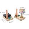 Toys Wooden Model Kit Physical Wireless Power Transmission DIY Science Experiment Toys For Primary and Secondary Kids G131